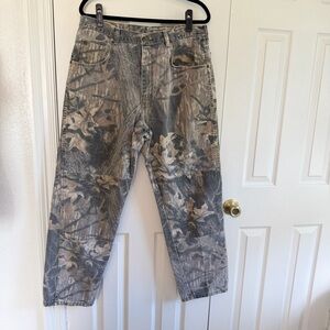 Wrangler camo jeans Men’s 34x30 hunting mossy oak work wear Y2K